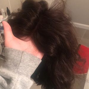 Handmade human hair wig